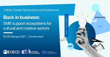 ICF chair Michela Magas joins other leading thinkers, policymakers and creative sector leaders to discuss the future of the cultural and creative sectors this afternoon in a live global conference hosted by the OECD. Free registration. buff.ly/3aSsnMo