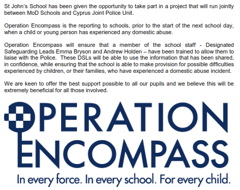 SJSCyprus's tweet photo. #OperationEncompass #safeguarding #domesticabuse  @educationgovuk @DefenceHQ @Cyprus_Police https://t.co/QKLxdIO1jJ