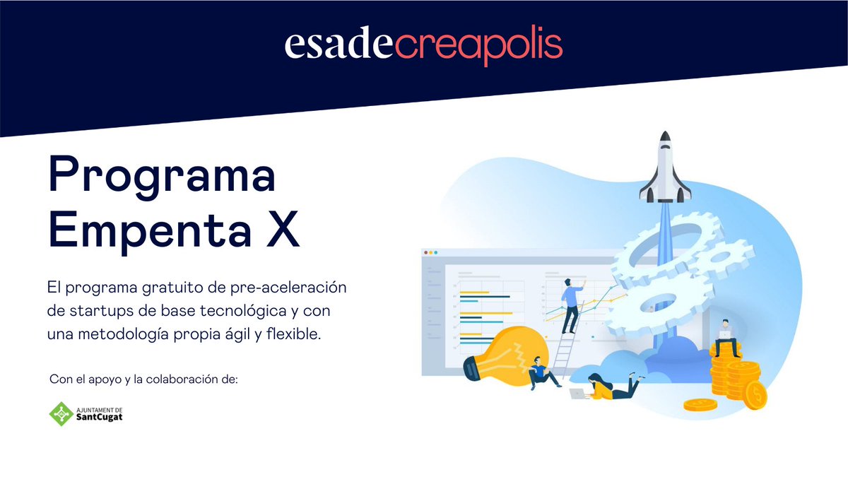 APTE_es's tweet photo. 🔵@EsadeCreapolis con el apoyo del Ayuntamiento de Sant Cugat lanzan la 10ª Edición del #ProgramaEmpenta, dirigido a 10 #startups de base tecnológica.
➡️https://t.co/sHpTXCxWce
#LosParquesAportan https://t.co/LZepTB8EZA