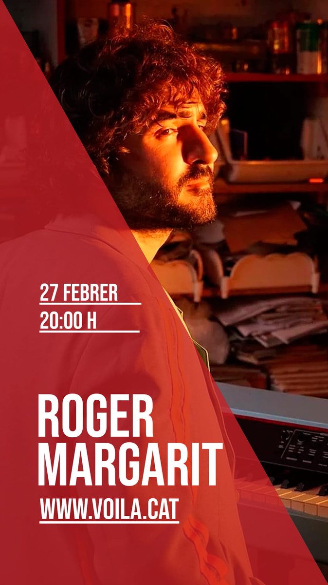 🍑MANRESA🍑
Aquest dissabte a les 20:00 seré tocant en acústic al Voilà! Si us ve de gust podeu reservar taula al següent LINK: voila.cat/event/roger-ma…

Quines ganes de tornar a tocar després de tant de temps! 🙌🏼🚀