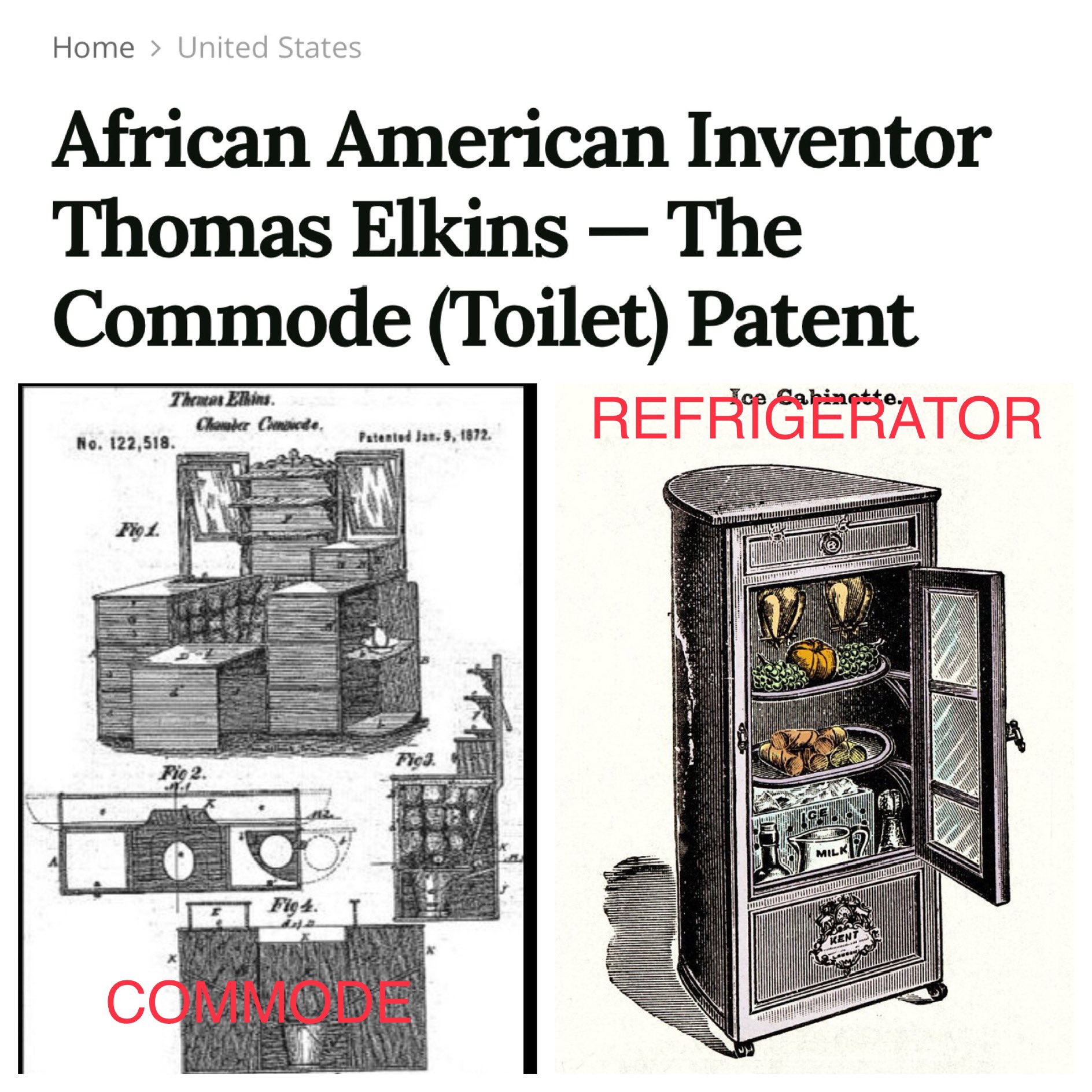 Michelle Duffie on X: "Did you know that Dr. Thomas Elkins, was a dentist, surgeon, pharmacist, &amp; inventor. Elkins also helped the Underground Railroad 1840s &amp; 50s. He invented the Chamber Commode (