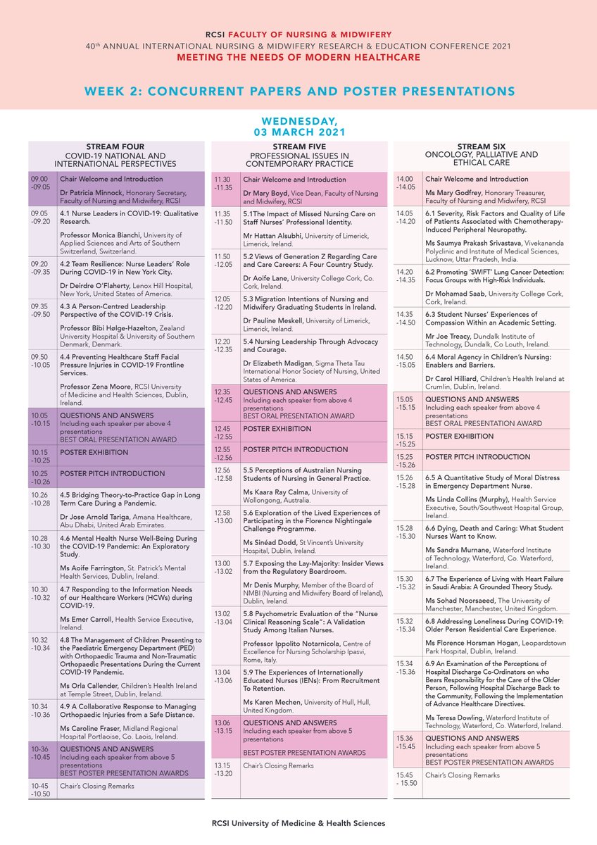 RCSI_FacNurMid's tweet image. Join us next week, March 02 9am for the first of three webinars. We kick off with Critical and Intensive Care Nursing.

#FNMConf2021
@ThomasKearns12 @RCSI_Irl 

narrowcastmedia.co.uk/FNMConf2021/