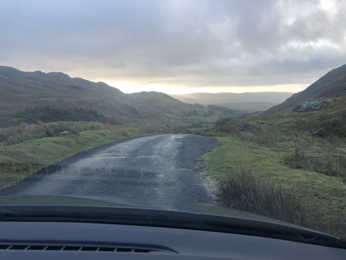 CharlesTaylorPL's tweet photo. Fantastic commute to work this morning from Dunnerdale across the pass to Broughton Mills. A boat would have better last night though! #LakeDistrict #lifestyle #WorkHardPlayHard https://t.co/uFEC3ymNNR