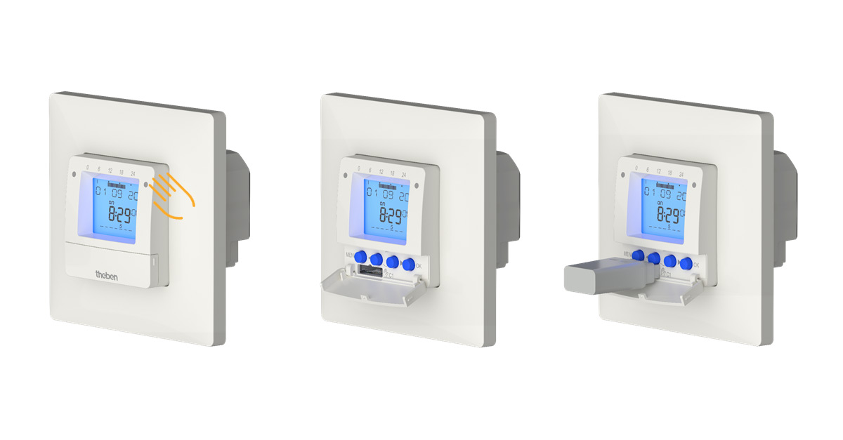 Theben_AG's tweet image. Mit den Features der top3 Performance-Serie ins #Schalterprogramm: Die #Unterputz-Zeitschaltuhren TR 030 top3 UP und #SELEKTA 170 top3 UP.

Programmierung bspw. über #OBELISK top3, durch die theMura-Ausgleichsrahmen passend für gängige Schalterprogramme. bit.ly/3pTSPJu