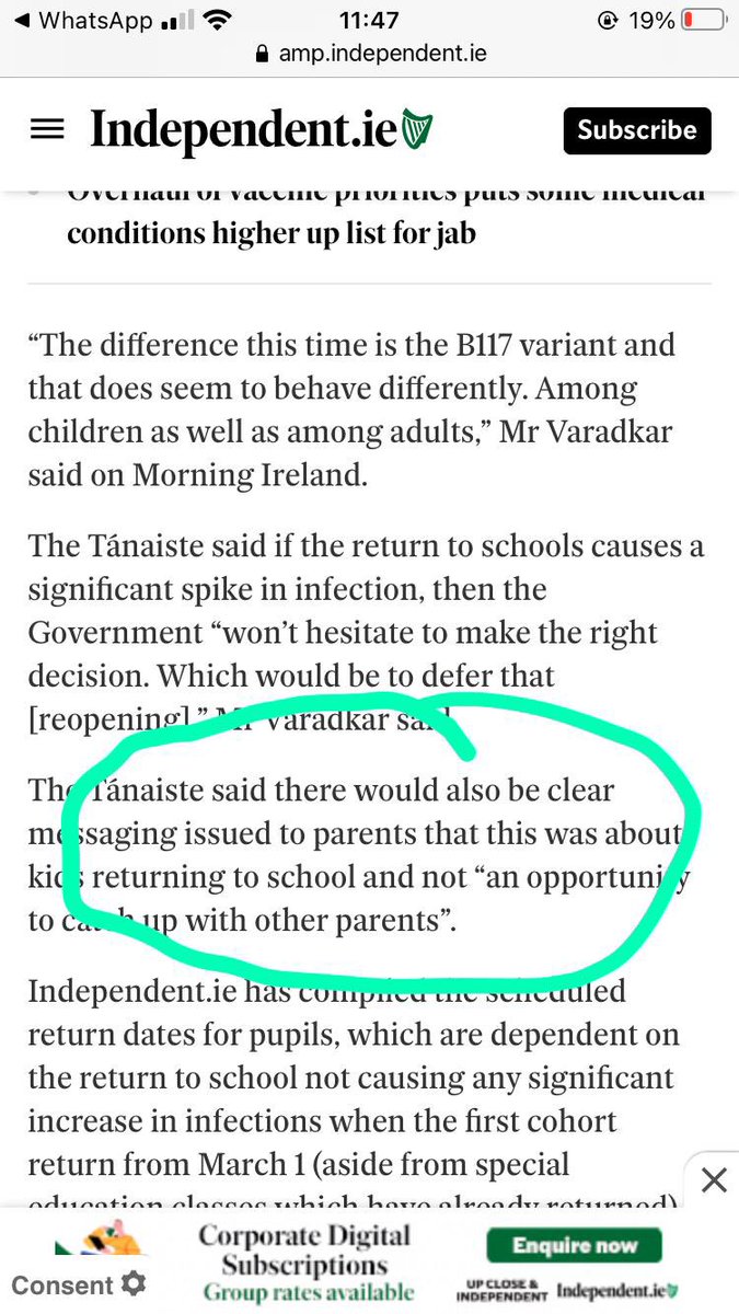 Seriously <a href="/LeoVaradkar/">Leo Varadkar</a> ? Many of us are flying by the seat of our pants trying to get to frontline work after dropping our kids off. Others will be rushing back to sort out the kids left at homeschooling. Yet another insult. #ReOpenSchoolsIRL