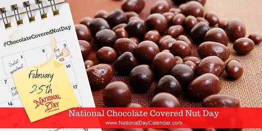 debbieworkman's tweet photo. Happy National Chocolate covered nut day!! Celebrate! https://t.co/2DCadqKeNP