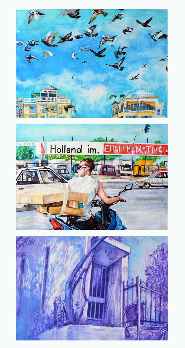 RuyaMaps's tweet image. 📬‘Carte Postale' by Melina Fakitsa Mosland is a collage that explores Athens' contradictory architecture against an ironically romanticised colour palette. This is a #microcommission for the Spirit issue of the Creative Cities journal.