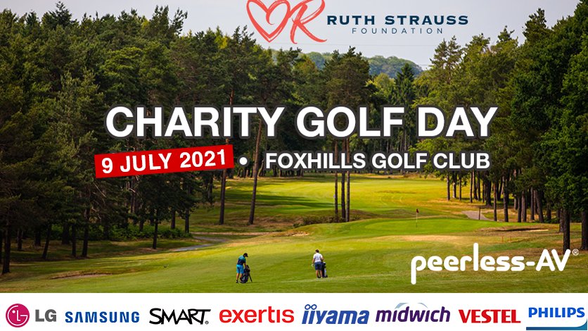We are delighted to announce that, following the recent government timetable for easing restrictions, we are planning to run our re-arranged Peerless-AV golf day on the 9th July 2021. The day will take place at Foxhills in support of the Ruth Strauss Foundation #AVTweeps