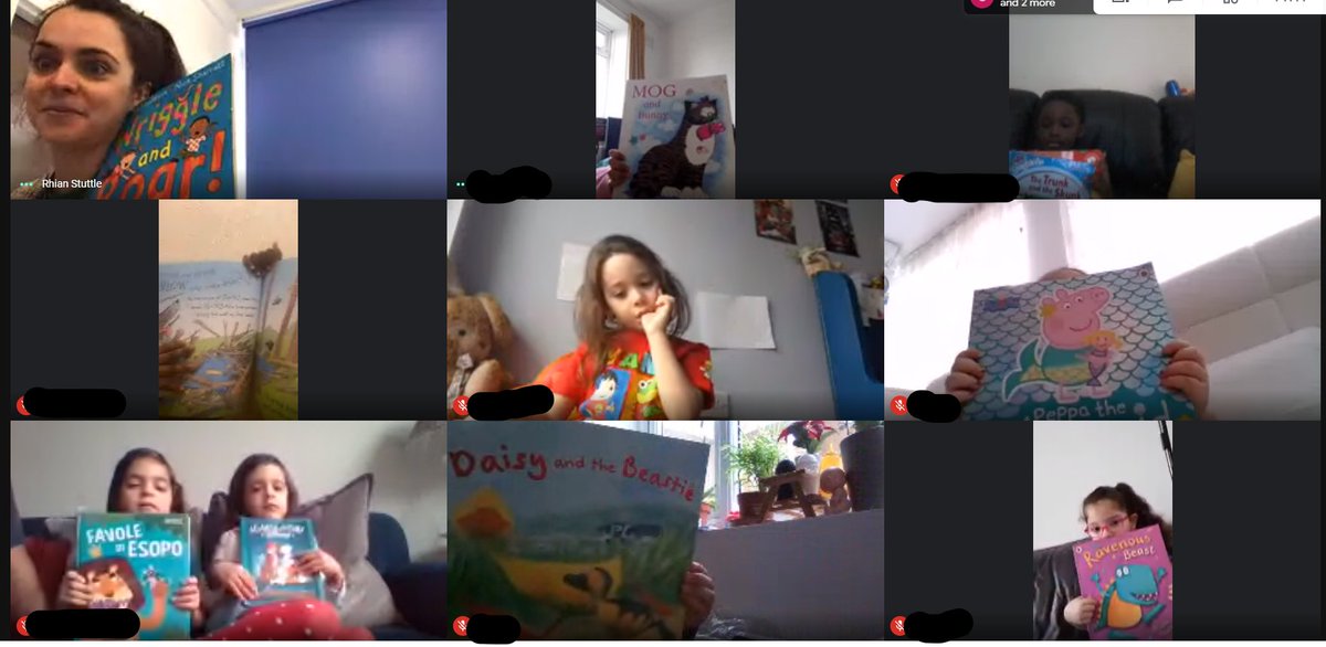 Red Class had their last online story session today, and we celebrated with a #bookwave to share our favourite reads from home! #reception #nwfed #readingforpleasure #lockdownlearning 📗📚