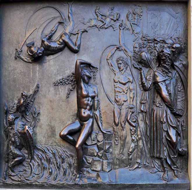 Livia_en_Roma's tweet photo. Debemos entrenar nuestra mirada para no perder ningún detalle.

Perseo de Cellini (1545-1554). 
Una obra maestra debajo de otra. https://t.co/sA173fuMeH