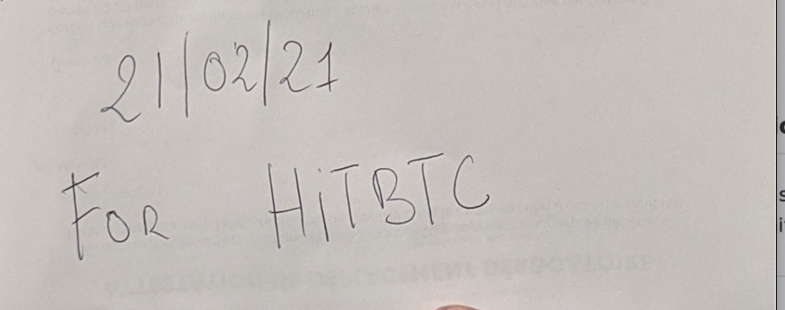 hackercryptotr1's tweet photo. @hitbtc Done from 21/02/2021. Nothing change https://t.co/Chhl9w1fNA