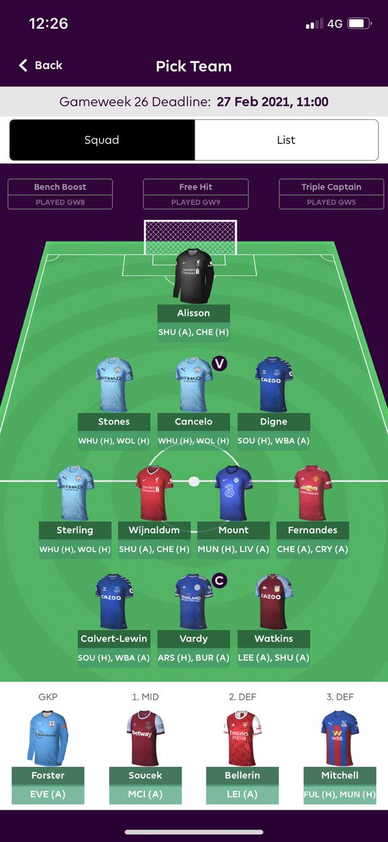 CoulsonDale's tweet photo. @OfficialFPL Who should I captain ? https://t.co/hJSuvt0hS6