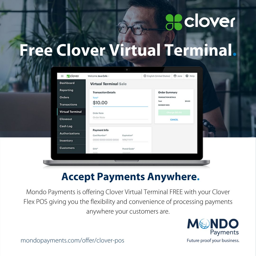 mondopayments's tweet image. Run your business from anywhere with Clover Virtual Terminal

#mondopayments #clovervirtualterminal #supportlocal

zcu.io/brQC