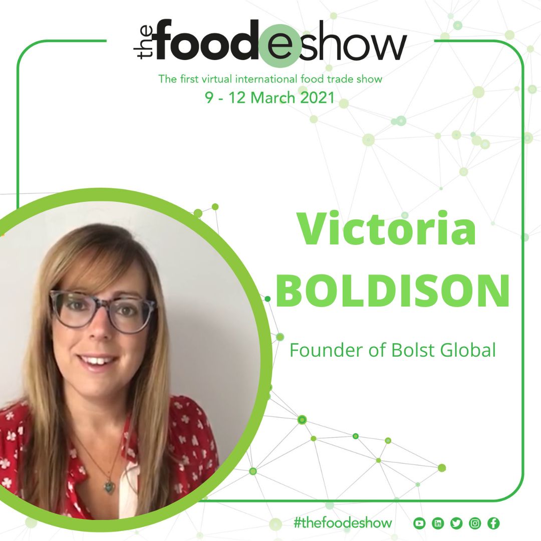 Our founder, @Victoria Boldison, will be taking part in the 2nd edition of the FoodEshow, a global virtual food trade show, on 9 - 12 March.

We are very excited for the opportunity, thank you FoodEshow 🙏

thefoodeshow.com

#foodtradeshow #virtualshow #internationaltrade