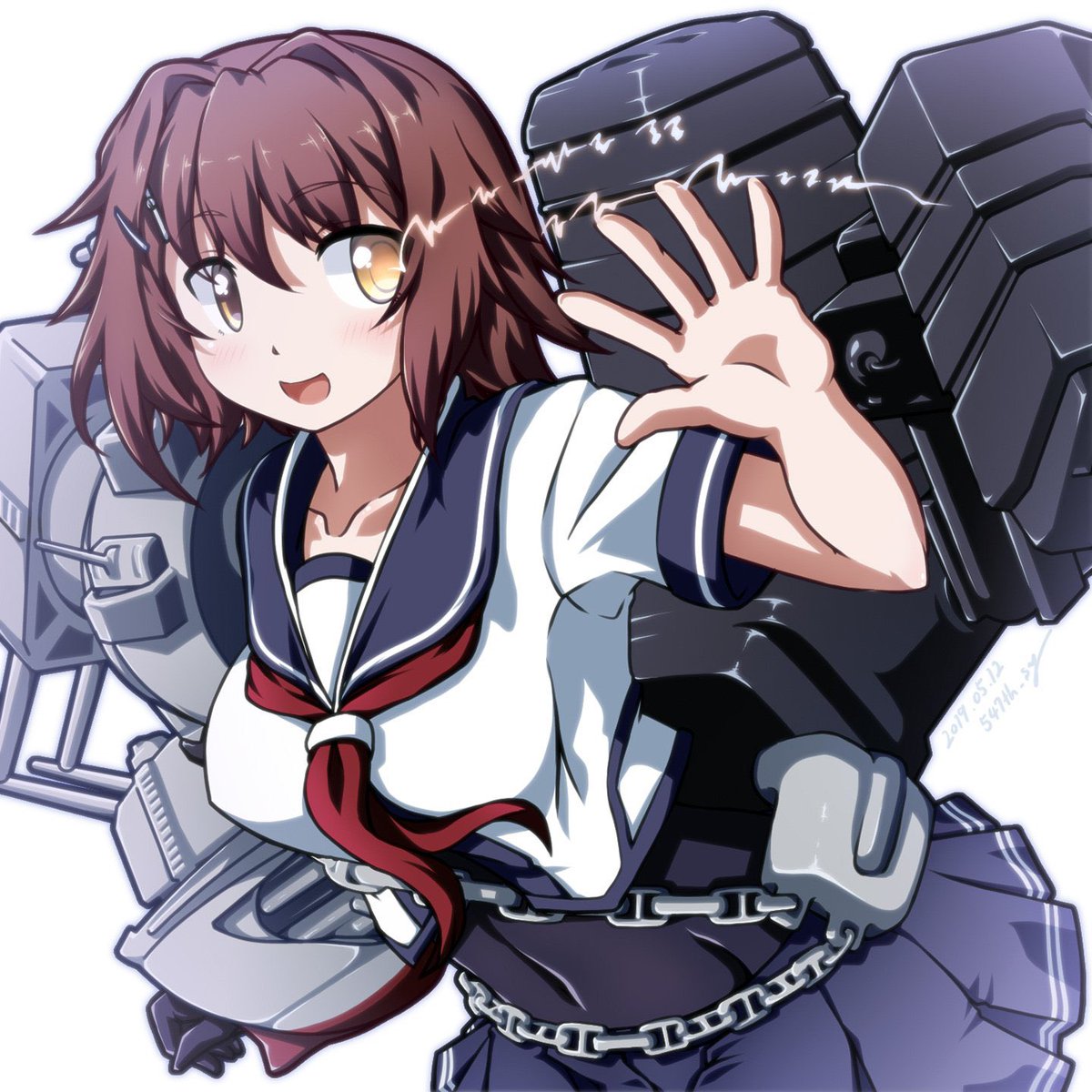古鷹(艦これ) 「過去絵再掲で古鷹さんを描き上げた気になりつつお絵描き中…
〆(-_-;)
#古鷹」|547th_syのイラスト