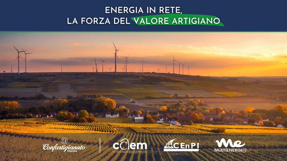 confartigianato's tweet photo. #Energia elettrica e gas sono fattori essenziali per le #pmi. Da anni, #Confartigianato ha costituito tre consorzi per offrire risparmio, assistenza e consulenza agli imprenditori associati e alle loro famiglie: #Caem, #CEnPI e #Multienergia.
Scopri: https://t.co/3CpHSScflw https://t.co/HF7kHIg2fR