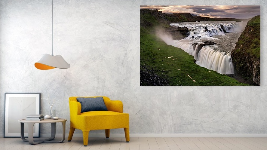 cnossos's tweet photo. My #Iceland photo of the day: sunsert over #Gullfoss, available as print, home decor, mug, greeting card, puzzles, and more… check out https://t.co/qzWQw0rjYu

#Islande #Waterfall #GoldenCircle #VisitIceland 
@Iceland @HotelGullfoss @Gullfoss @GullfossKaffi https://t.co/dRkVeKmbte