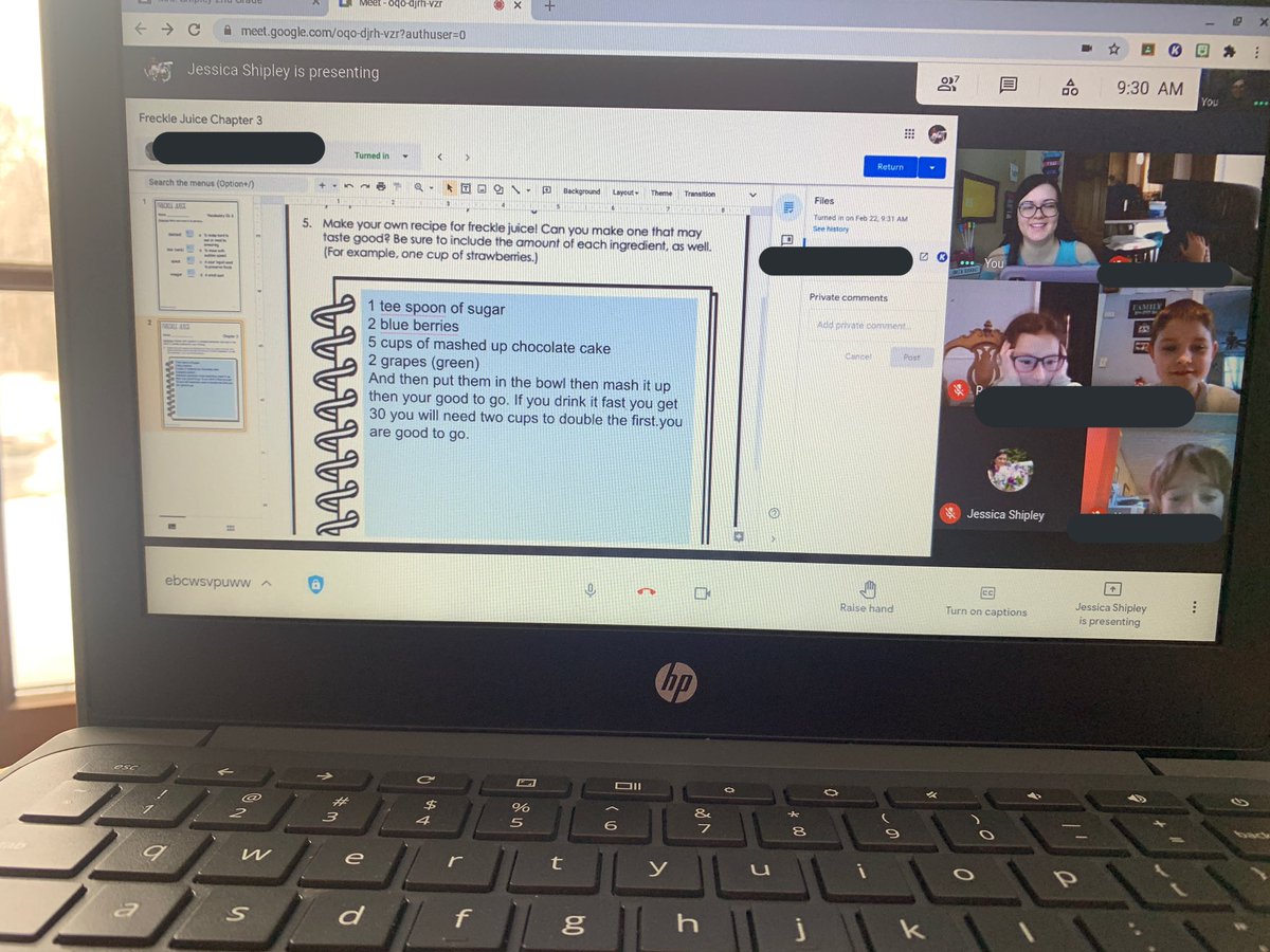 Mrs. Shipley (@mrsshipley714) on Twitter photo We’ve been reading <a href="/judyblume/">Judy Blume</a> ‘s Freckle Juice in our 2nd grade reading group, and this week we created and shared our own recipes for Freckle Juice. Good thing we didn’t taste test them 😜 <a href="/OxfordStES/">Belvidere Elementary School</a> #secondgraderocks #virtuallearning #seaternation We’ve been reading <a href="/judyblume/">Judy Blume</a> ‘s Freckle Juice in our 2nd grade reading group, and this week we created and shared our own recipes for Freckle Juice. Good thing we didn’t taste test them 😜 <a href="/OxfordStES/">Belvidere Elementary School</a> #secondgraderocks #virtuallearning #seaternation