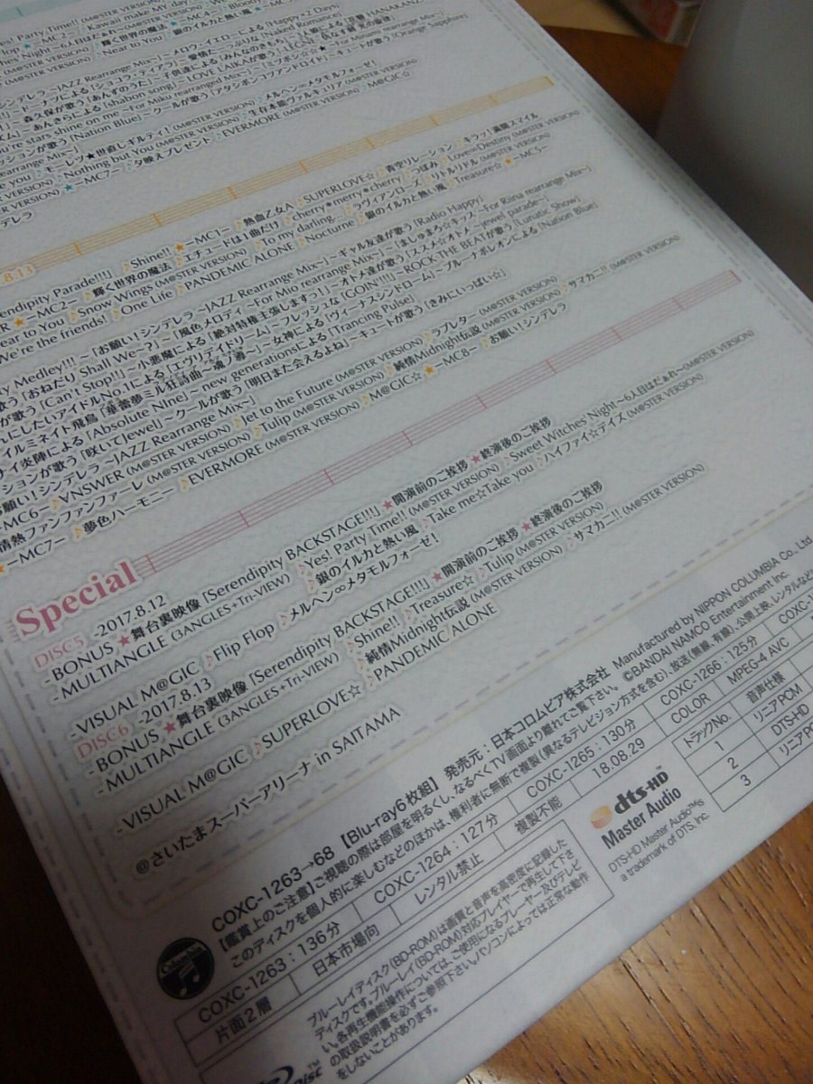 けろひろし The Idolm Ster Cinderella Girls 5thlive Tour Serendipity Parade Saitama Super Arena Day1舞台裏映像 ヽ ノ