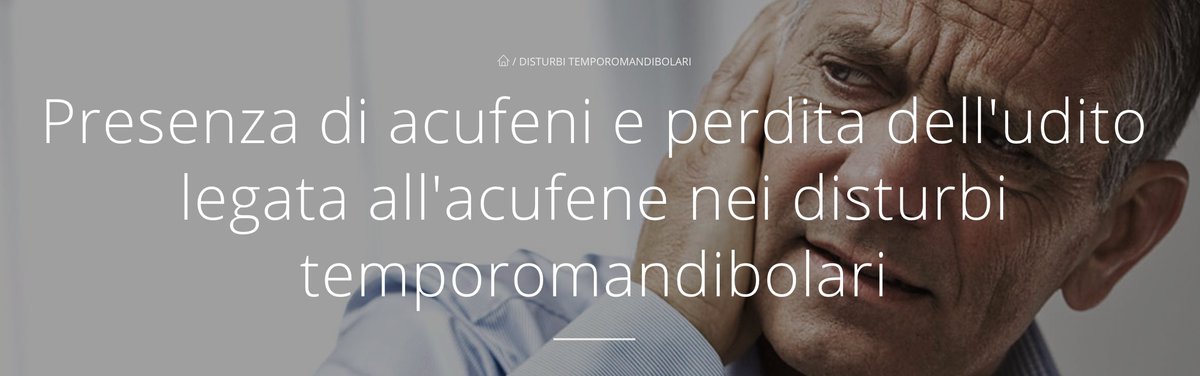 ❗ Nei soggetti con problemi dentali, i disturbi temporomandibolari  sono la causa principale di acufene.
🕵🏻‍♀️ Qual è l’incidenza di acufene e della perdita di udito legata all'acufene nei soggetti con TMD?
👀👀👇👇
fisiobrain.com/presenza-di-ac…
