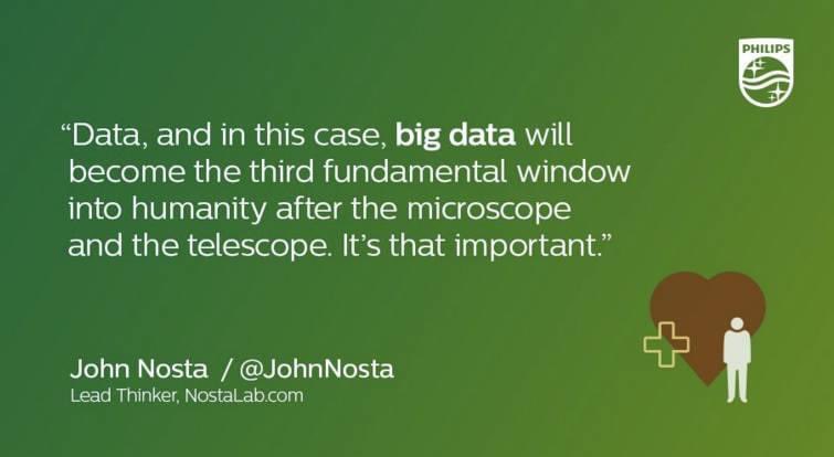 “Data will become the third fundamental window into humanity after the microscope and the telescope. It’s that important.” #data #bigdata #AI #digitalhealth