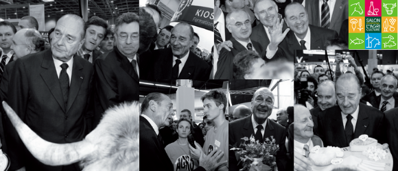 Comme le rappelait Jean-Luc Poulain, président du <a href="/Salondelagri/">Salon International de l'Agriculture</a>, Jacques Chirac était un ami incontestable du monde rural et du Salon. C’est pour honorer cet attachement que nous avions monté au #SIA2020 une exposition illustrant ses visites inoubliables. 🤝💯📸
