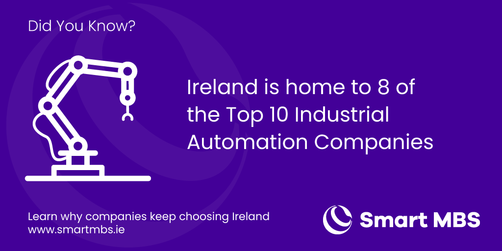 Smart_MBS's tweet photo. Did you know that Ireland is home to 8 of the Top 10 Industrial Automation companies? https://t.co/rP9wW4kses #industrialAutomation #manufacturing #business https://t.co/aQP83SdSUT