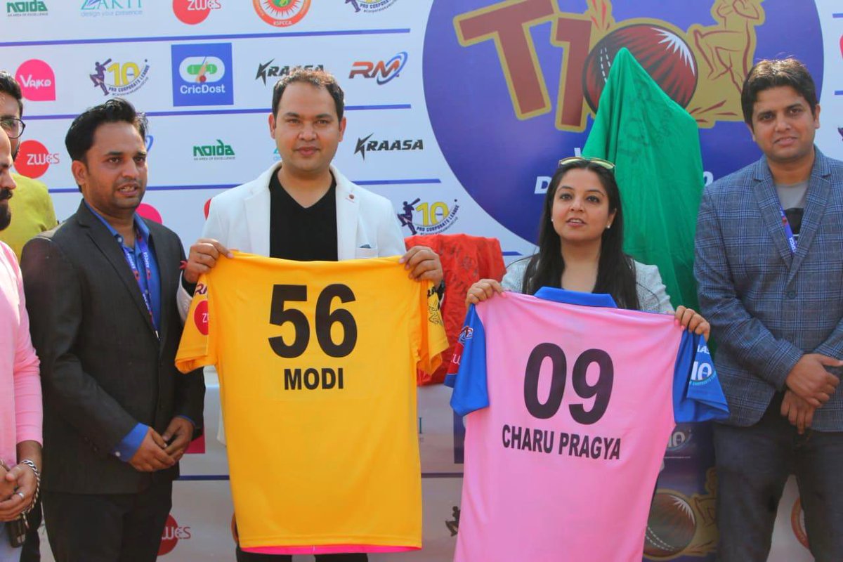 CharuPragya's tweet photo. It was an honour to unveil the trophy &amp; launch the jersey of India’s first ever Divyang T10 Cricket League for the disabled with @SharmaKhemchand Ji.

This will go a long way in empowering our para-athletes. 

CongratulationsTeam @kspcca @worlddivyang10 &amp; @immishrarajeev. https://t.co/Rlfc5UipXC