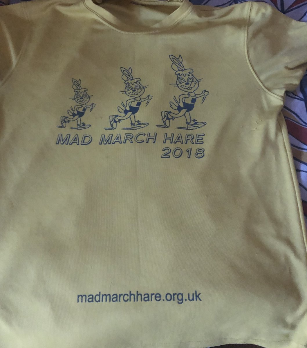 MadMarchHareSWN's tweet photo. Nice run last night - first time out in short sleeves and shorts in a while. Ready to do the 5k at the start of March; preparing for the 10k at the end of March :-) https://t.co/aIXsRi1Jr9