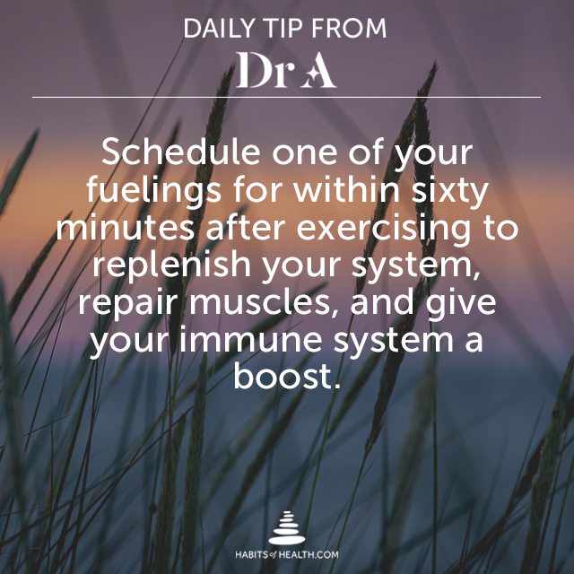 How you structure your day can give you more wins for your health. #habitsofhealth