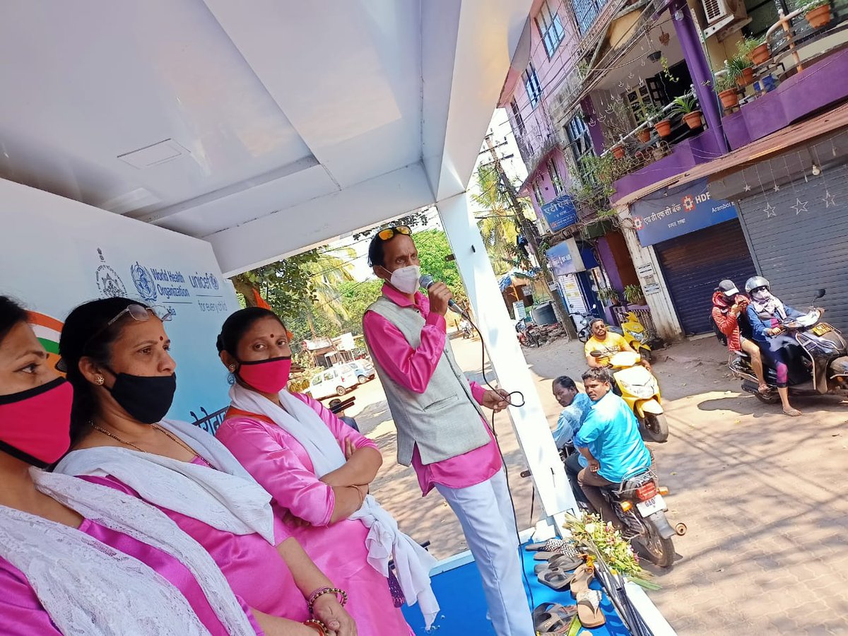 SmtJMOfficial's tweet photo. Glimpses of  #JanJagrutiMahaAbhiya campaign in Pernem by @FOB_Goa &amp; @robmhgoa on #COVID19Vaccine &amp; #AatmanirbharBharat; in collaboration with @GoaITDept - to spread awareness about https://t.co/0KKck0jrPB services and the features of the @CscGoa 

#Pernem #GrowingGoaWithIT https://t.co/YERreDONxU