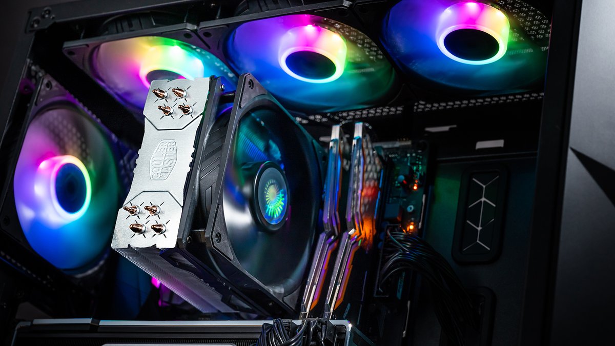 CoolerMasterND's tweet photo. Hyper 212 Evo v2 chillin on yo pc and texting ya gurl 😏
#CoolerMaster #MakeItYours #PCMR #Hyper212evov2 https://t.co/629nwc9lgX