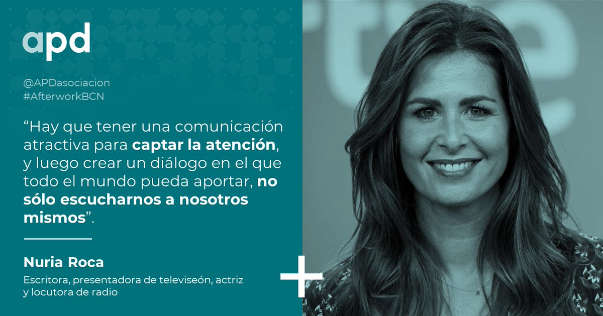APDasociacion's tweet photo. Revive la I edición digital de #AfterworkBcn, presentado por @edusotomoreno, con la participación de @alexroviracelma, Vicente del Bosque, @nuriarocagranel y Jorge Dezcallar ¡No te pierdas el encuentro del año!
Revívelo: https://t.co/4yHLSnBCAX
Más info: https://t.co/pynBMQmuoC https://t.co/v9glV9qFN7