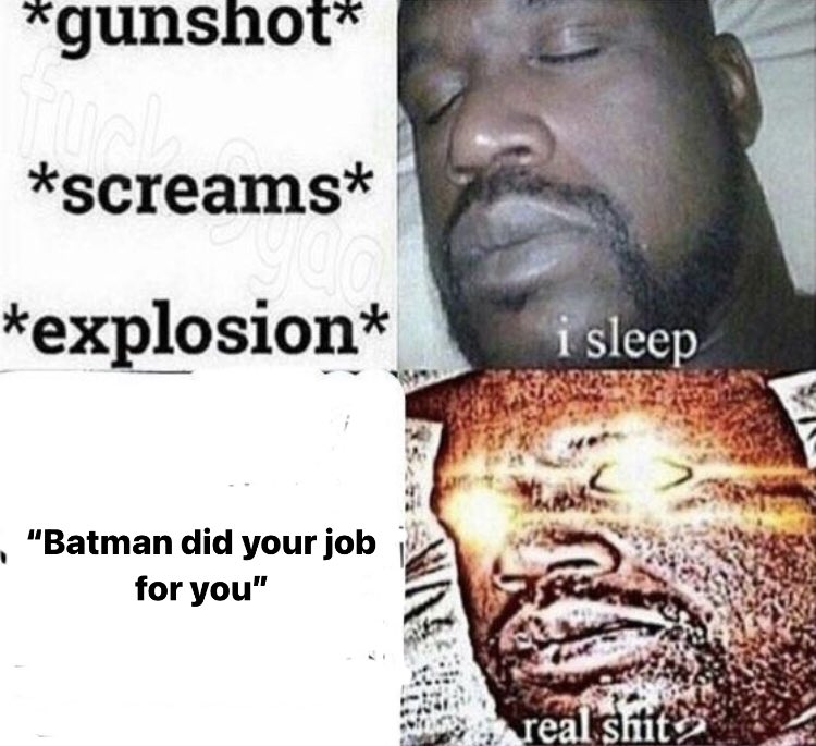 GCPD_intern's tweet image. I present to you: a gcpd meme from someone who works there