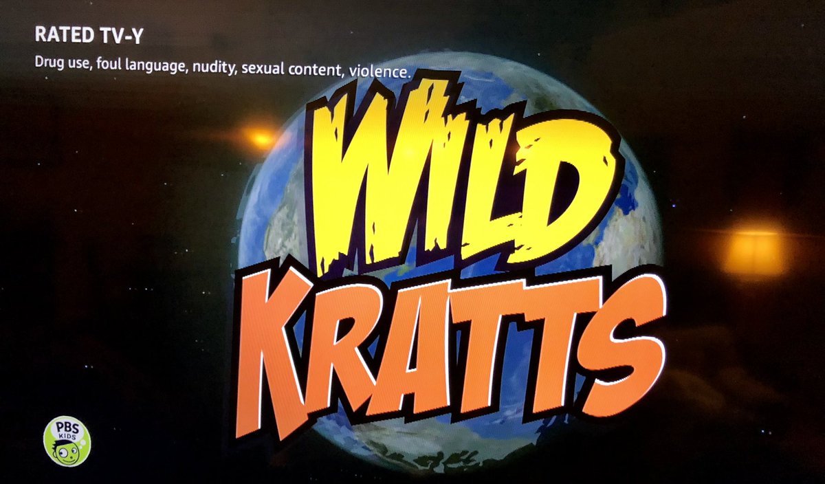 JPofMercy's tweet photo. I get that the animals are naked but I never expected a @WildKrattsPBS episode to also have drug use, foul language, sexual contact, and violence 🤷‍♂️ maybe @PrimeVideo is taking a cue from @disneyplus and The Muppets? https://t.co/bdMCT3Pp1C