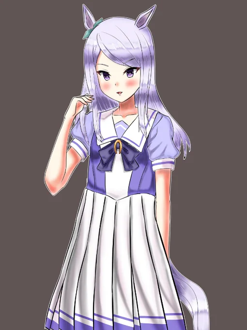 こちら一応、文字なし差分です#メジロマックイーン #ウマ娘プリティーダービー 