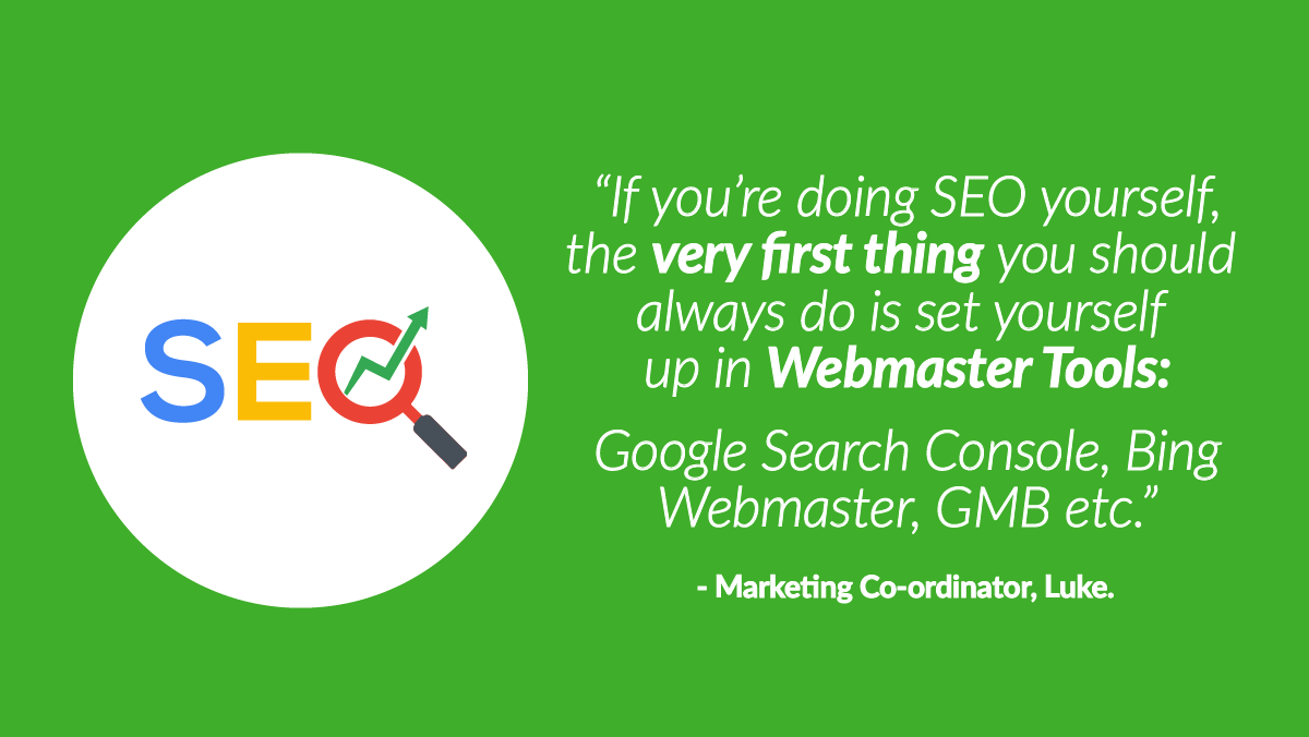Pro-Tip #2: Good SEO Practice 🧠

"The reason why this step is so crucial is so you can use these tools to highlight errors, fix broken links and see where you can improve when building your SEO strategy."

#SearchEngineOptimisation #SEO #DigitalMarketing #TopTip #ProTip