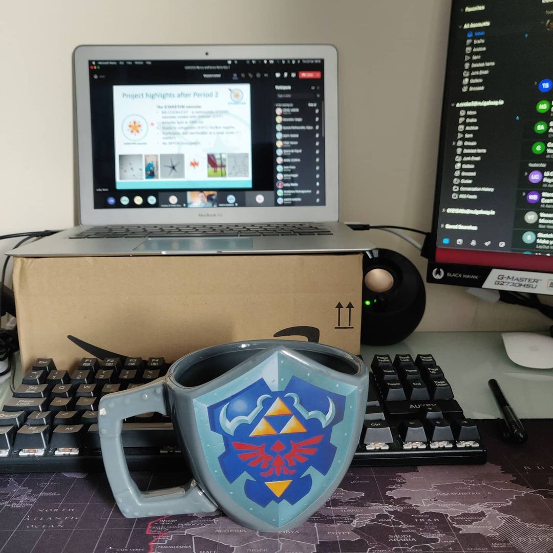starstem2020's tweet photo. Day 1 of our project plenary meeting, of course I made sure to debut another of my mugs! #phdlife #starstemESR 

📷 https://t.co/sTV0ufTZ2u https://t.co/8uE6sAYhIl