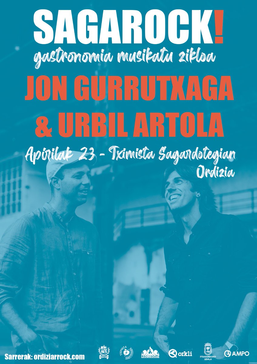 Sagarock!-en elkartuko gara 😜

Ez okurritu huts egitea! 😊

<a href="/RafaRueda/">Rafa Rueda</a> martxoaren 5ean
Rüdiger martxoaren 28an
<a href="/Jon_Gurrutxaga/">Jon Gurrutxaga</a> eta Urbil Artola apirilaren 23an
@eneritzfuryak maiatzaren 18an

goierri.hitza.eus/2021/02/25/raf…