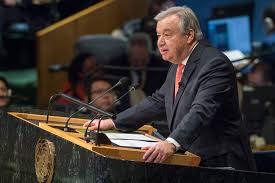 KenRoth's tweet photo. UN Secretary-General @AntonioGuterres marks 1st anniversary of his "Call to Action" on human rights by giving a big speech to the UN General Assembly without mentioning the name of a single government that violates human rights. A call to "Limited" action. https://t.co/4SYBmSJ2op https://t.co/cjebvKS137