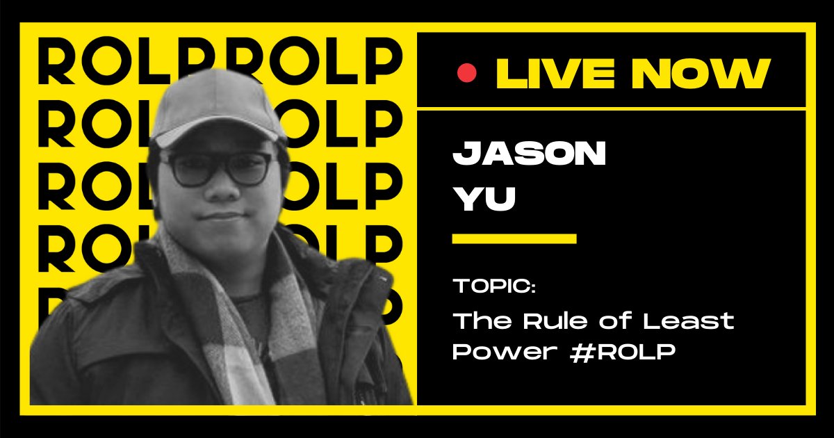 JSworldconf's tweet photo. Currently broadcasting LIVE is a talk by Jason Yu @ycmjason.👏👏
Join the #JSworldConference right now & learn about The "Rule of Least Power" #ROLP that suggests choosing the least powerful way suitable for a given purpose.
Get direct access ➡️ https://t.co/PJLzLygg8P https://t.co/5IsrjBb3u0