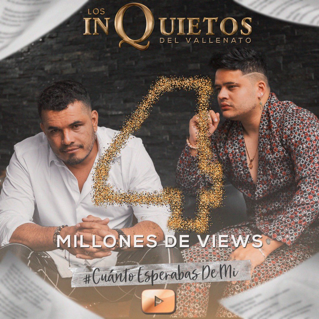 4 millones de gracias a nuestra familia twitera por visitar nuestro video oficial #cuantoesperabasdemi