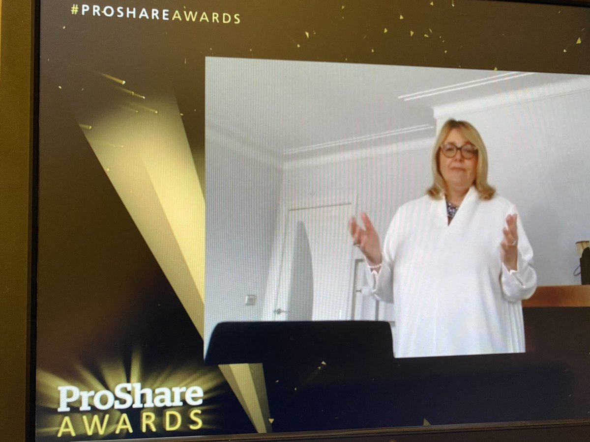 Louise Drake you are a star. Congrats on being awarded the Proshare awards service to share plans. Very well deserved