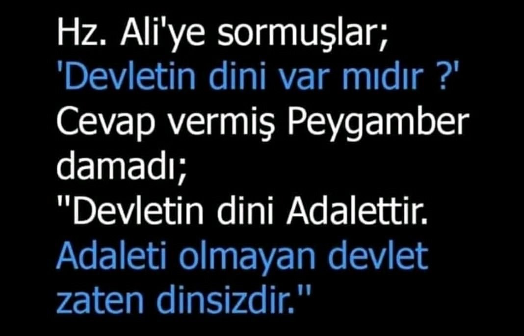 Devletin dini adalettir.

Adaletsiz devlet dinsizdir.

Herkesİçin Adalet İstiyoruz