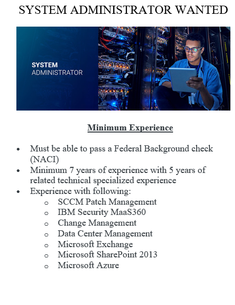 DigiconRocks's tweet photo. Apply Today1 We are looking for a talented System Administrator to join our team! WE WANT YOU!
https://t.co/UOEXVqkVqj
#systemadministrator #Digirocks #hiringnow https://t.co/HcHAjygTCt