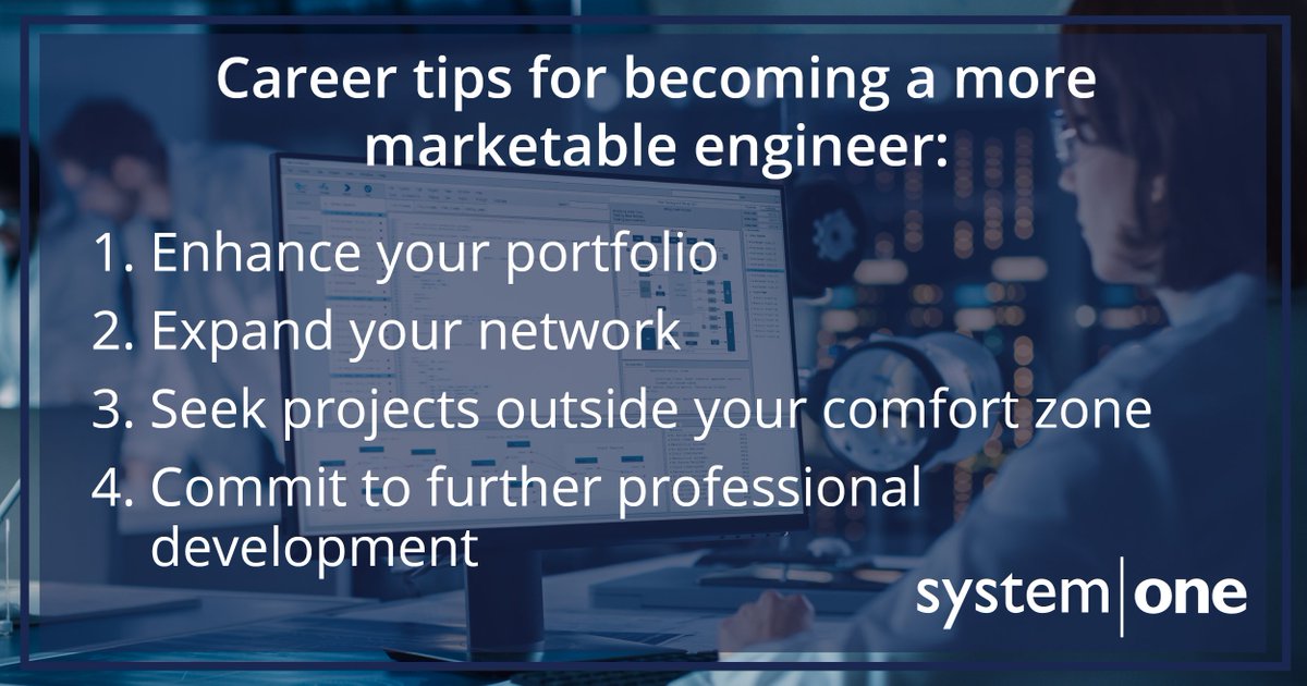 SystemOne_Jobs's tweet photo. Whether you're starting or a seasoned engineering pro, our Thursday tips will help take your career to the next level, from VP of Business Development in Engineering, Steve Tholkes.
#EngineeringWeek #EngineerTips #ThursdayTips https://t.co/n5JXU59rMZ