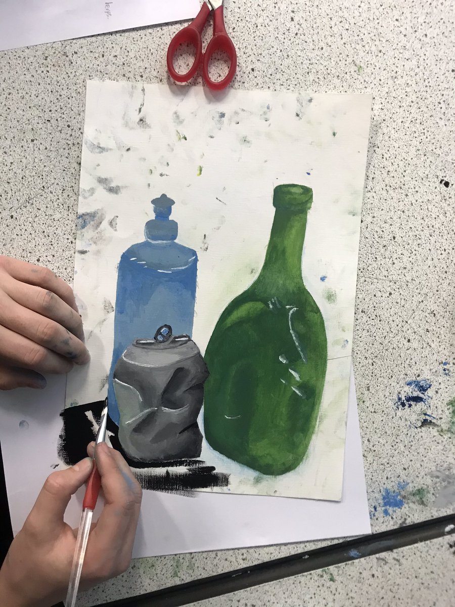 Playing with oil paint