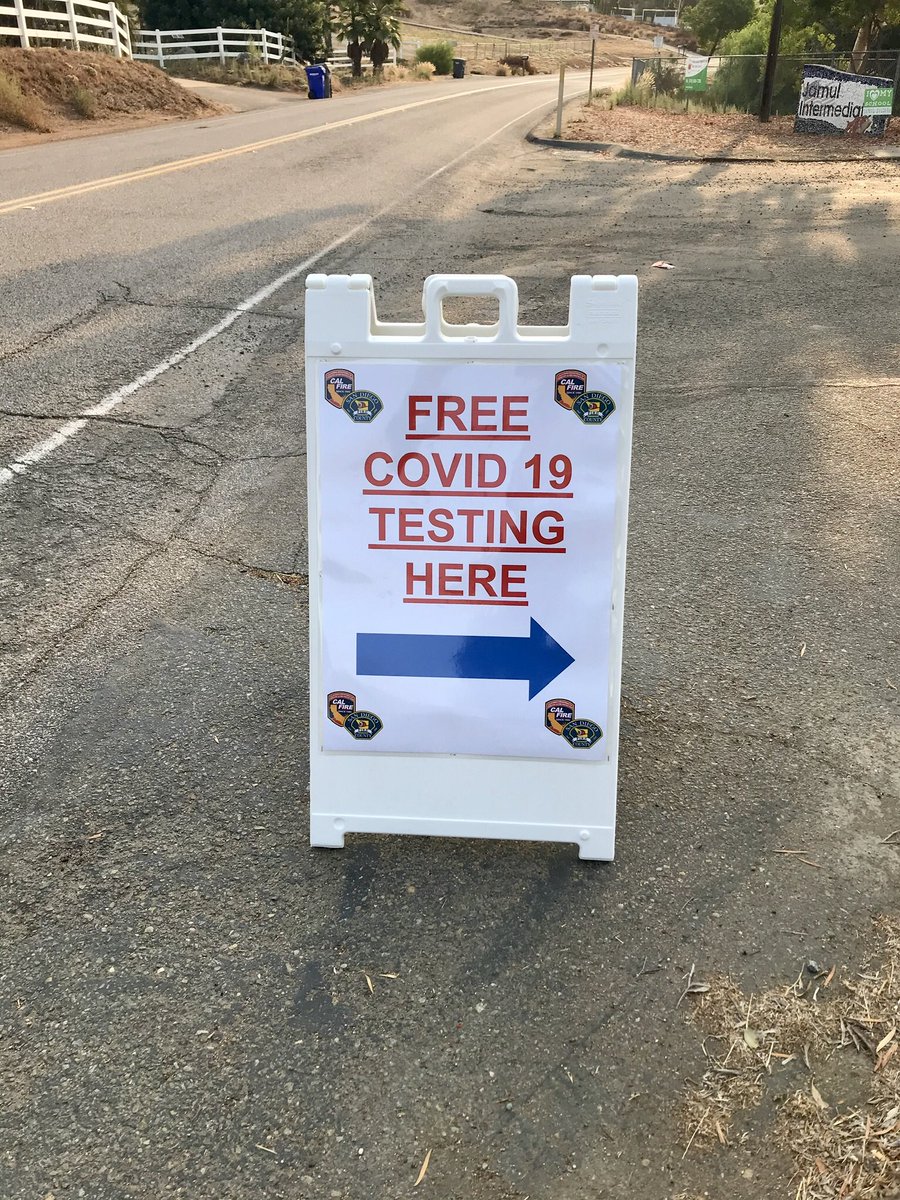 JamulDulzuraUSD's tweet photo. We have free COVID testing in the parking lot today. Come on by and say hello to our wonderful CalFire team. If youβve been vaccinated, itβs still ok to test. #teamjamul #jdusdcares #calfiresd https://t.co/1atGyMV9lV