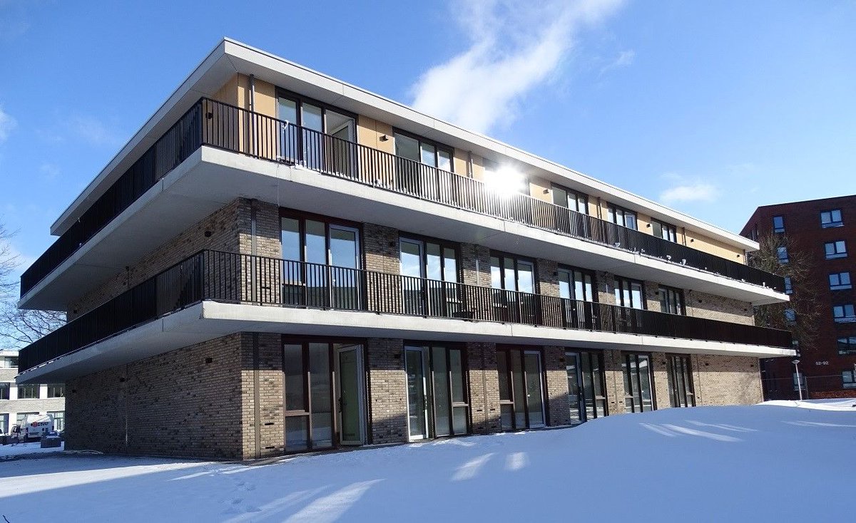 HetraGSS's tweet photo. De 68 appartementen aan de Geert Grootestraat in Zwolle zijn bijna klaar voor oplevering. Hierbij nog wat mooie foto’s https://t.co/B4U3xEWkNm