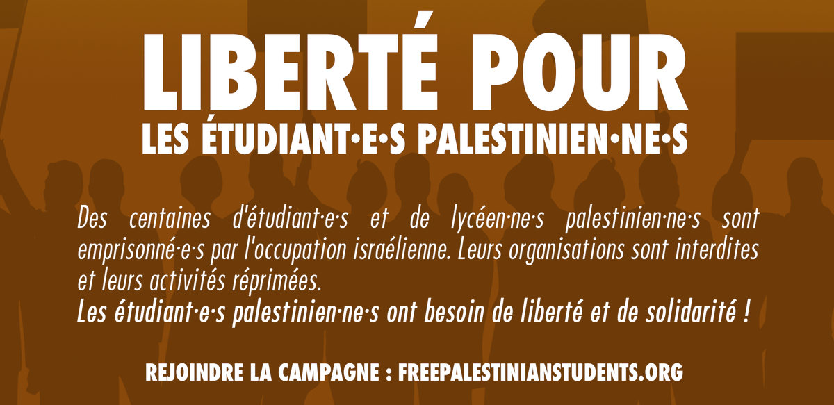MarseilleGUPS's tweet photo. #FreePalestinianStudents 
#FreePalestine 🇵🇸
Rejoindre la campagne : https://t.co/kGQcMtHwuz https://t.co/Bda0iBCuIv